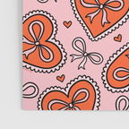 Heart Bow Print Poster Gallery Image 3