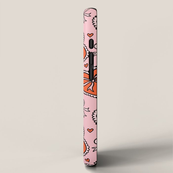 Heart Bow Print iPhone Case Gallery Image 2