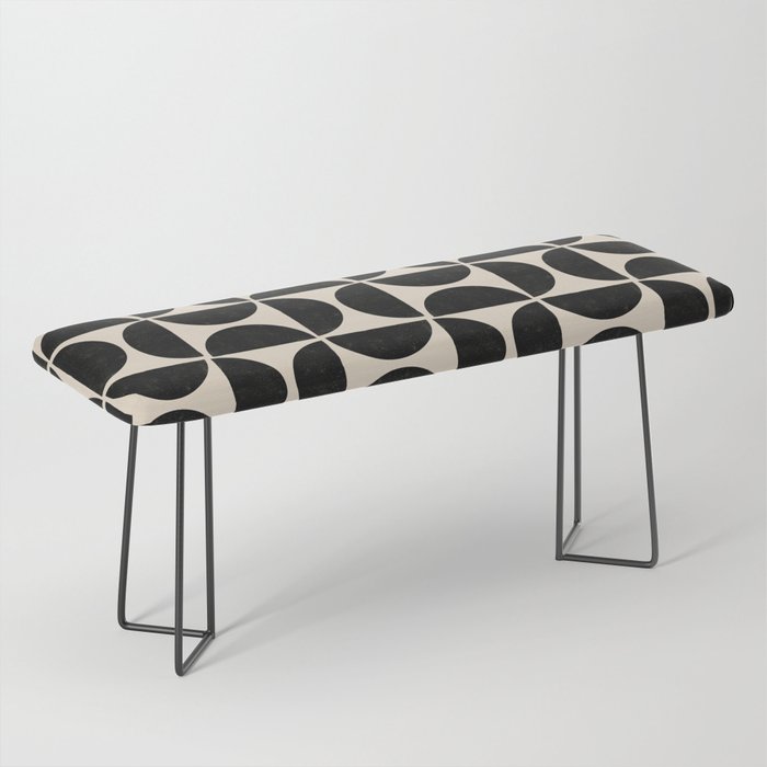 Half Moons in Black + Cream Bench Gallery Image 1