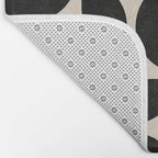 Half Moons in Black + Cream Bath Mat Gallery Image 2