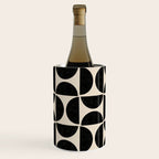 Half Moons in Black + Cream Wine Chiller Gallery Image 1