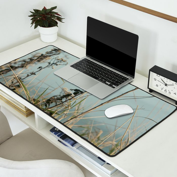 November Field - nature photo environment outdoors Desk Mat Gallery Image 2