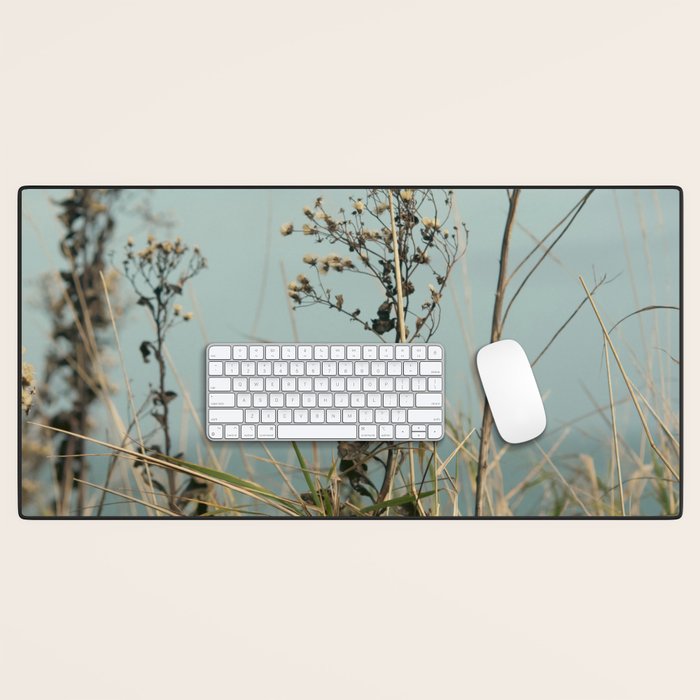 November Field - nature photo environment outdoors Desk Mat Gallery Image 1