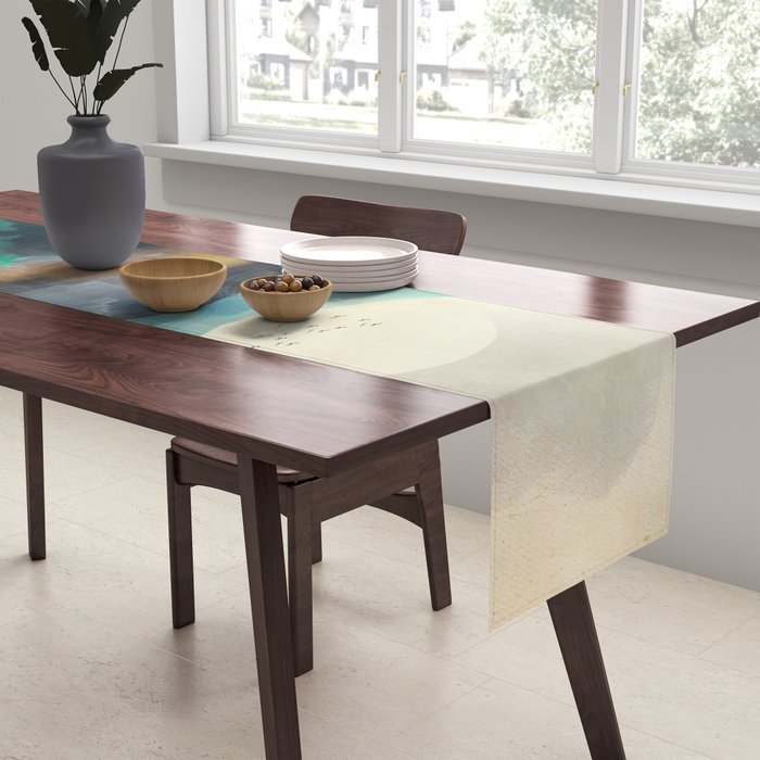 Green Wild Mountainside Table Runner Gallery Image 2