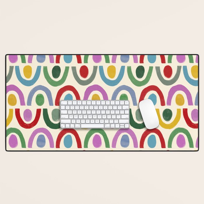 Dopamine Decor Arches and Circles Desk Mat Gallery Image 1