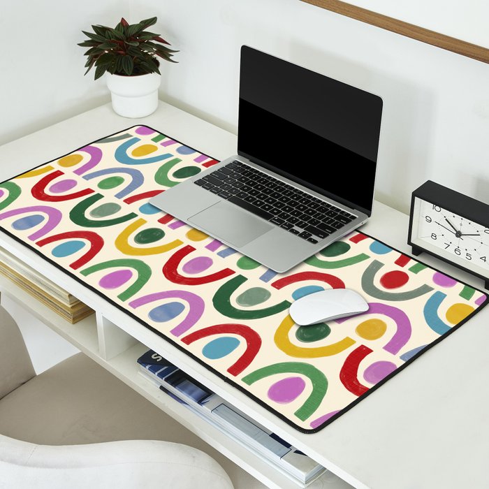 Dopamine Decor Arches and Circles Desk Mat Gallery Image 2