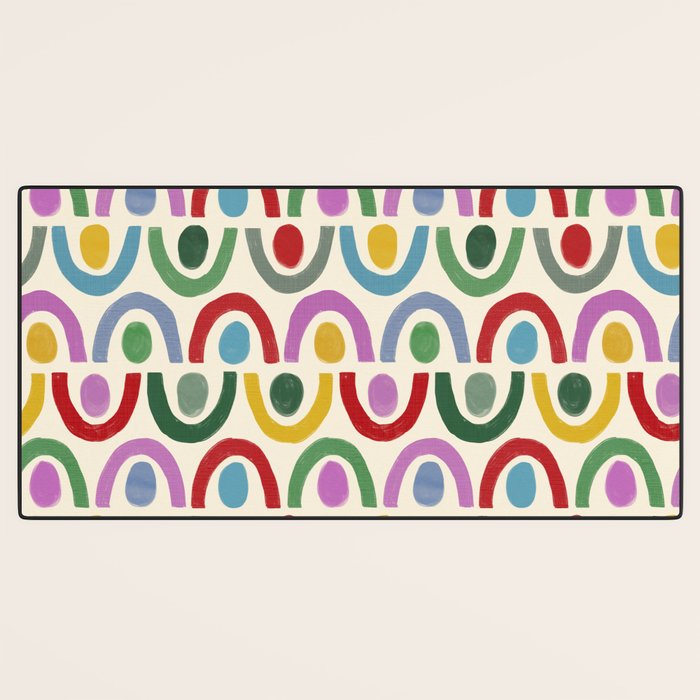Dopamine Decor Arches and Circles Desk Mat Gallery Image 3