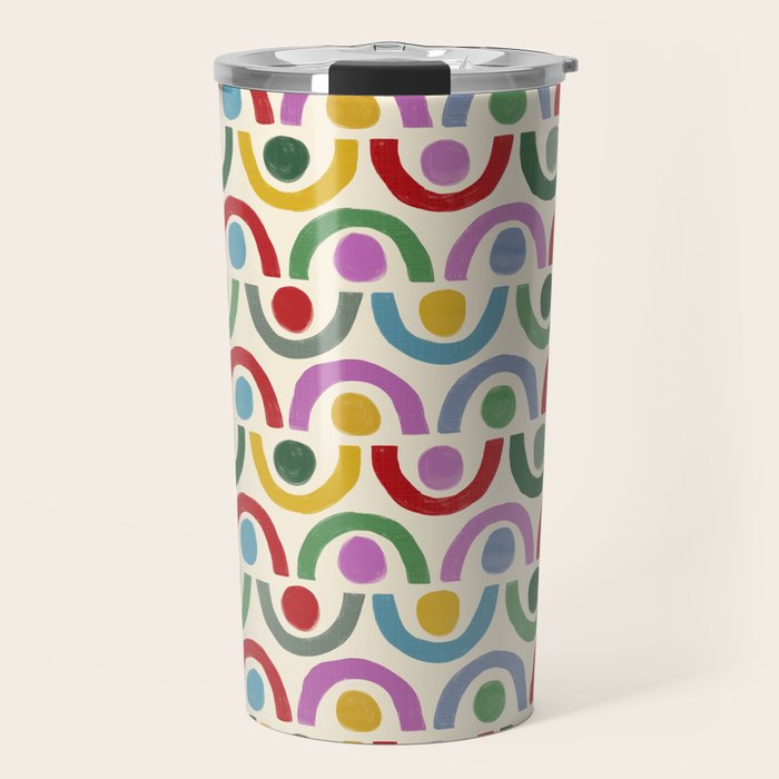 Dopamine Decor Arches and Circles Travel Mug Gallery Image 1