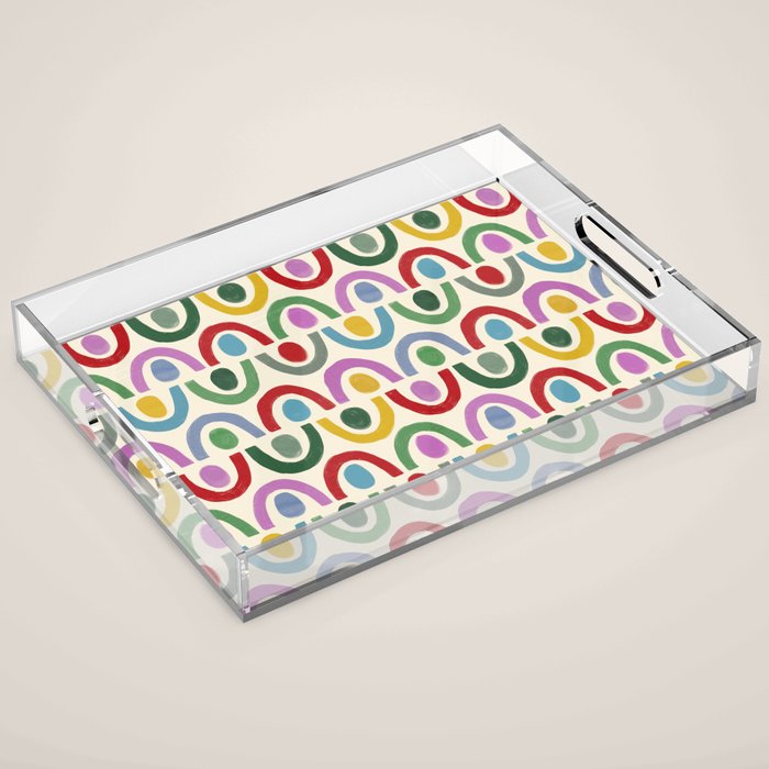 Dopamine Decor Arches and Circles Acrylic Tray Gallery Image 1