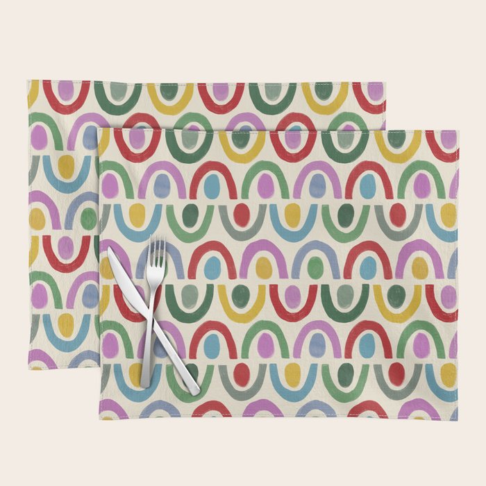 Dopamine Decor Arches and Circles Placemat Gallery Image 1