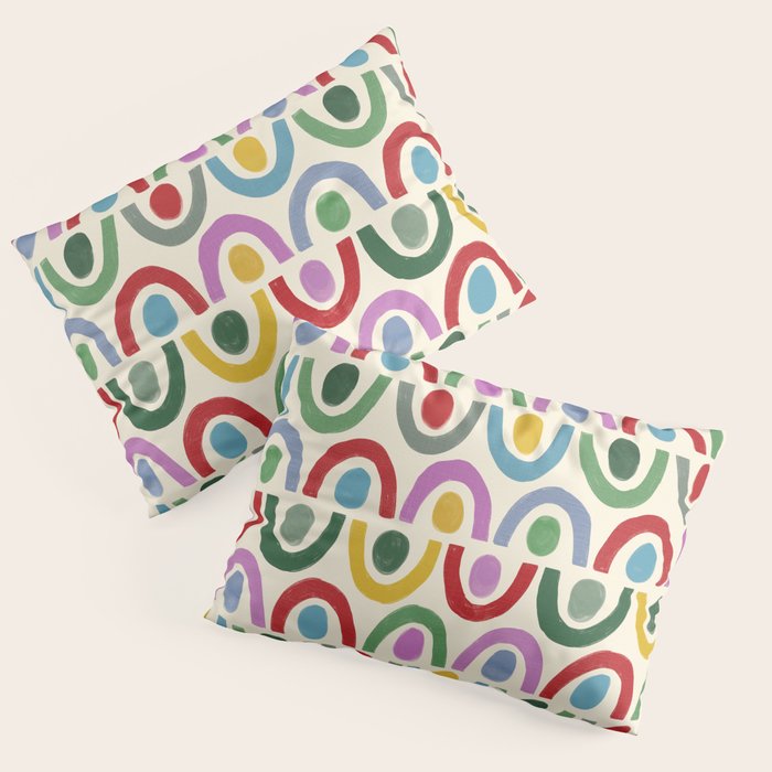 Dopamine Decor Arches and Circles Pillow Sham Gallery Image 1