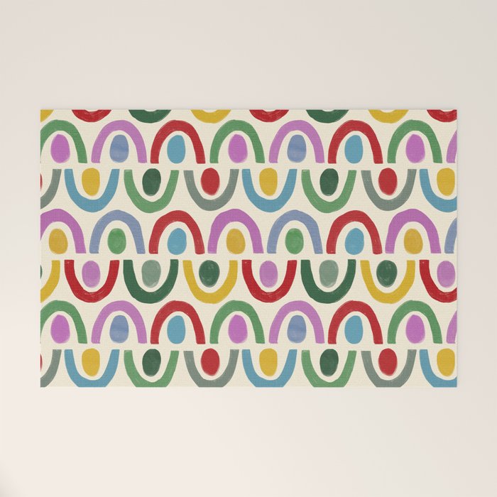Dopamine Decor Arches and Circles Welcome Mat Gallery Image 1