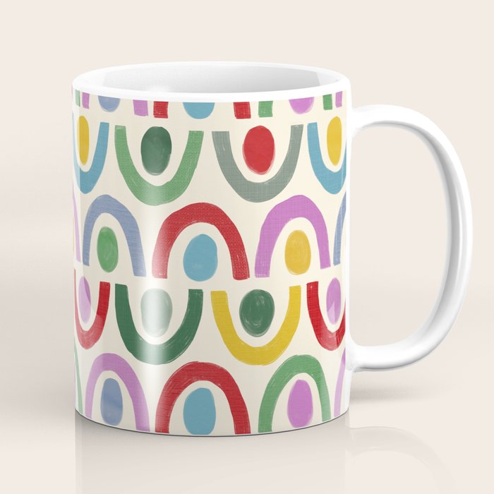 Dopamine Decor Arches and Circles Coffee Mug Gallery Image 1