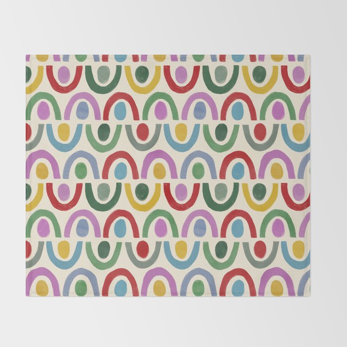 Dopamine Decor Arches and Circles Throw Blanket Gallery Image 2