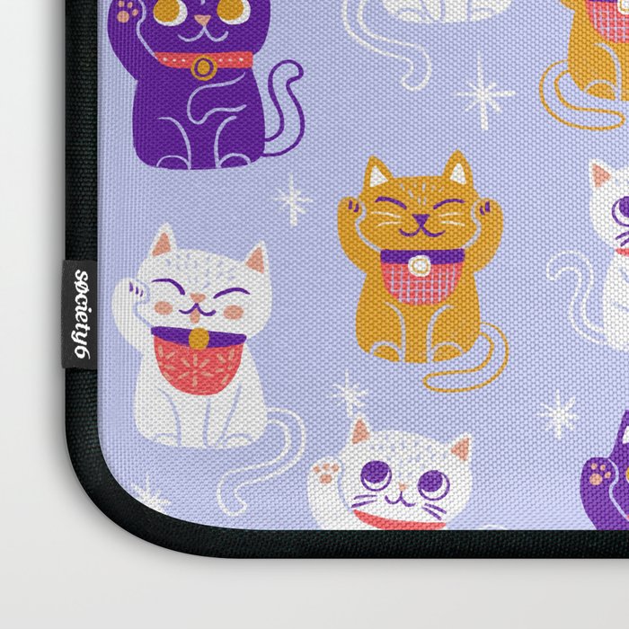 Lucky Waving Kitty Cat Maneki Neko Laptop Sleeve Gallery Image 3