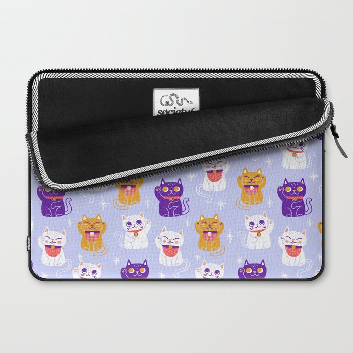 Lucky Waving Kitty Cat Maneki Neko Laptop Sleeve Gallery Image 2