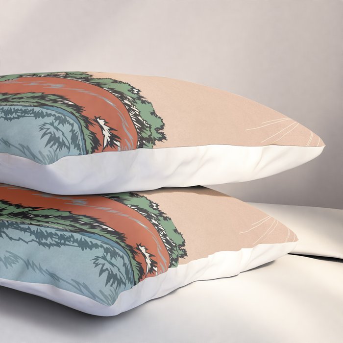 Colorful Wild Landscape 2 Pillow Sham Gallery Image 3