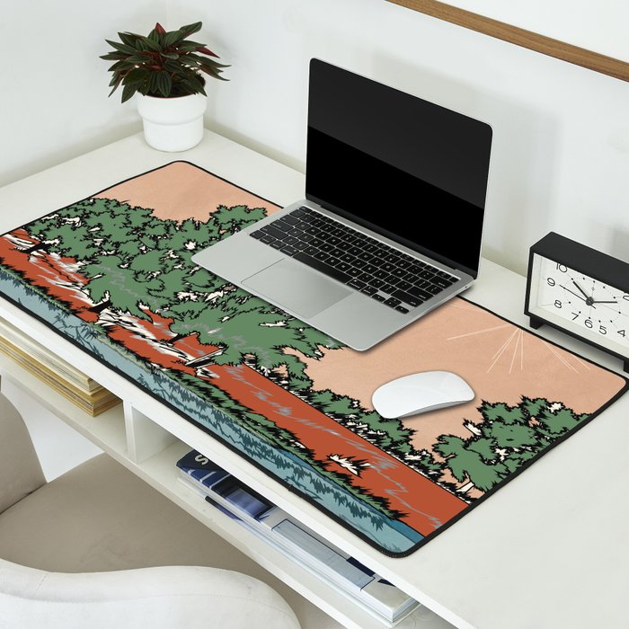 Colorful Wild Landscape 2 Desk Mat Gallery Image 2