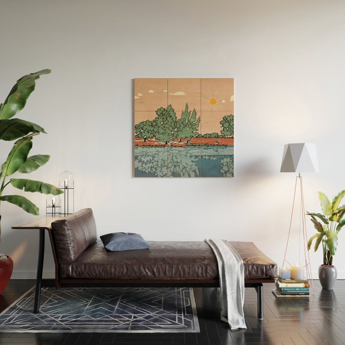 Colorful Wild Landscape 2 Wood Wall Art Gallery Image 2