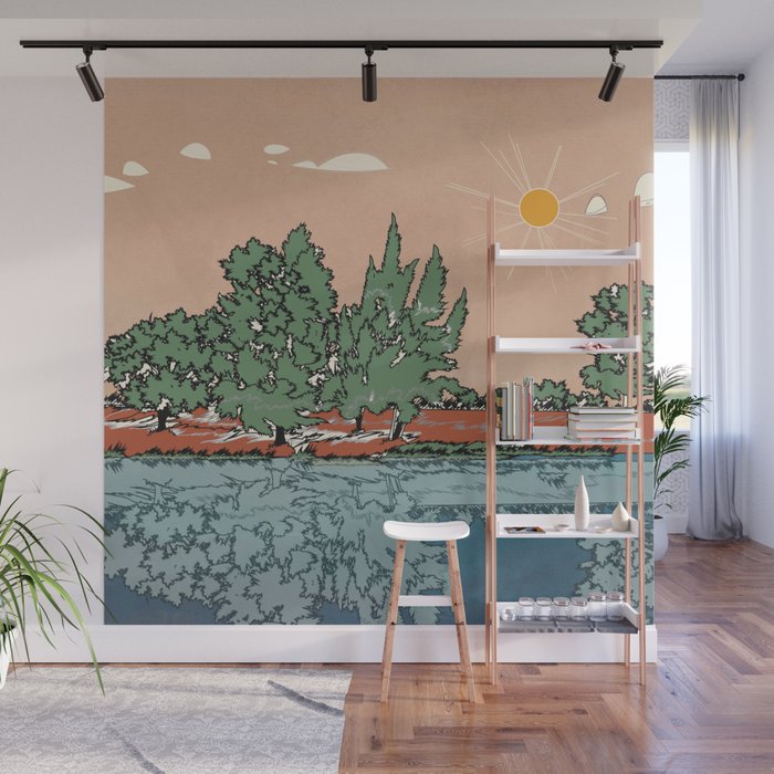 Colorful Wild Landscape 2 Wall Mural Gallery Image 1