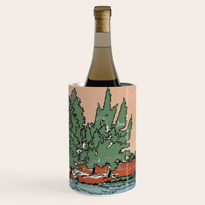 Colorful Wild Landscape 2 Wine Chiller Gallery Image 1