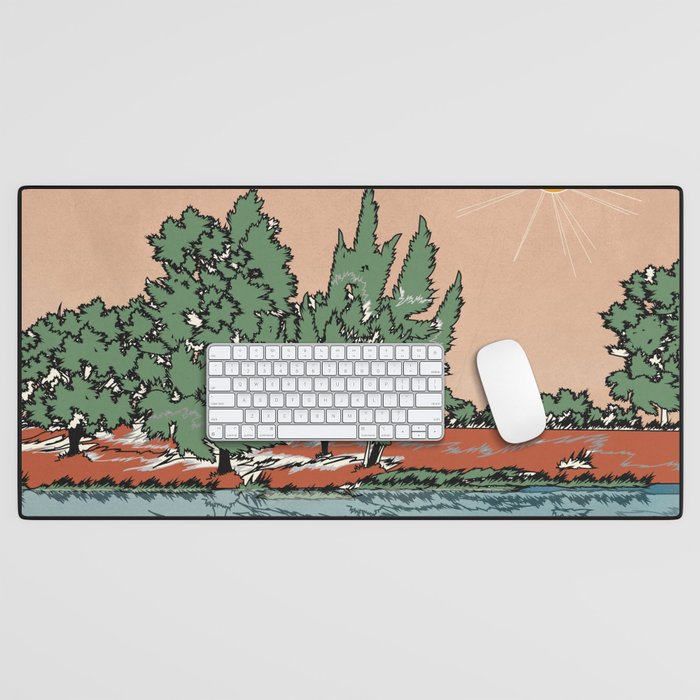Colorful Wild Landscape 2 Desk Mat Gallery Image 1