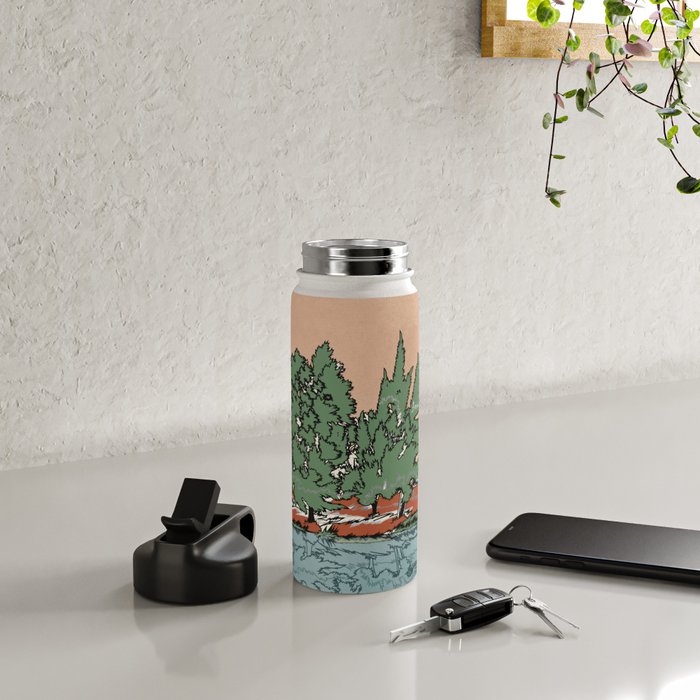 Colorful Wild Landscape 2 Water Bottle Gallery Image 4