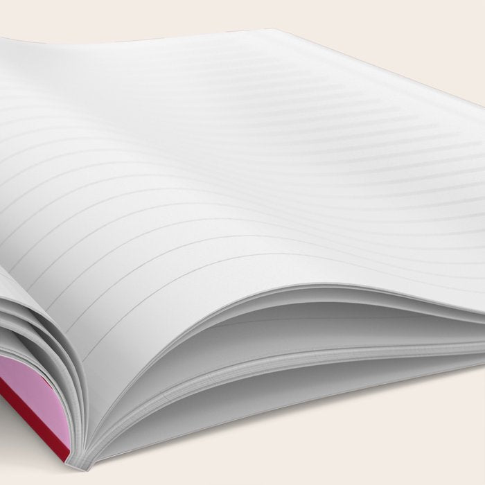 Pink and Red Candy Stripes Pattern Notebook Gallery Image 2