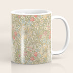 William Morris Golden Lily Minor Green Blue Pink Vintage Pattern Coffee Mug Gallery Image 1