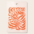 Funky Fern: Orange Peach Edition Cutting Board Gallery Image 1