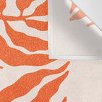 Funky Fern: Orange Peach Edition Wall Tapestry Gallery Image 3