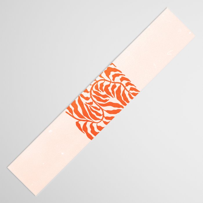 Funky Fern: Orange Peach Edition Table Runner Gallery Image 3
