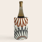 Gray Cream Rust Flowers Wine Chiller Gallery Image 3