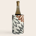 Gray Cream Rust Flowers Wine Chiller Gallery Image 1