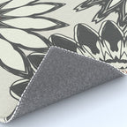 Gray Cream Rust Flowers Rug Gallery Image 4