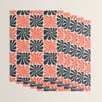 Vintage hippie flower art pattern Wrapping Paper Gallery Image 3