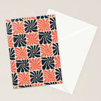 Vintage hippie flower art pattern Stationery Card Gallery Image 2