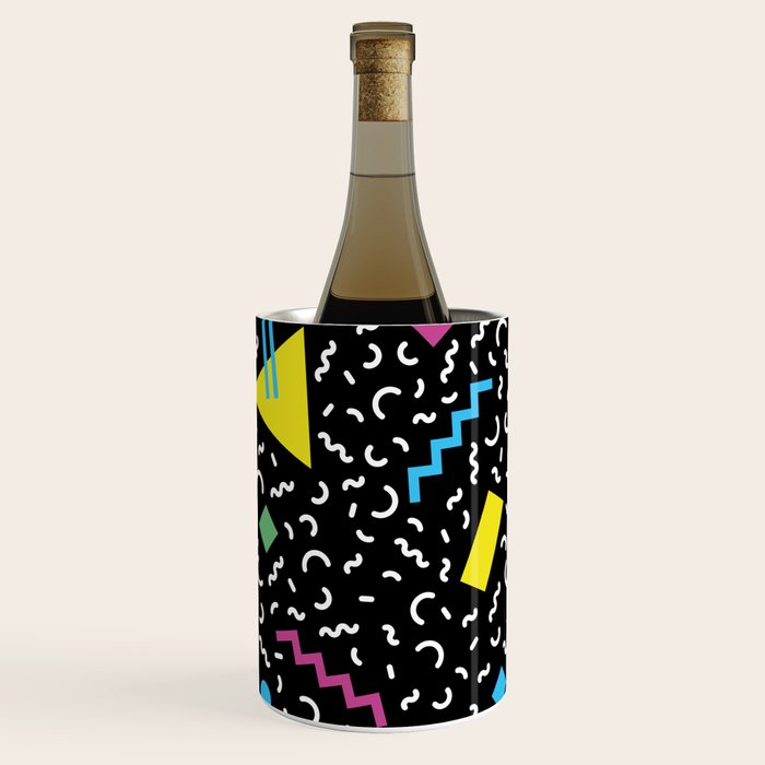 Memphis pattern 66 - 80s / 90s Retro Wine Chiller Gallery Image 1