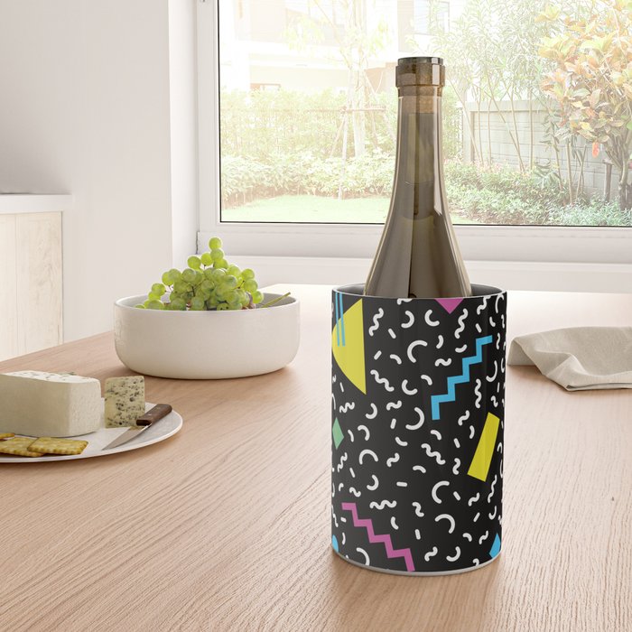 Memphis pattern 66 - 80s / 90s Retro Wine Chiller Gallery Image 4
