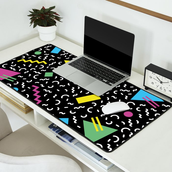 Memphis pattern 66 - 80s / 90s Retro Desk Mat Gallery Image 2