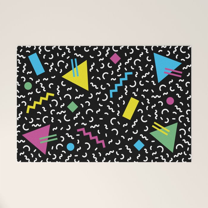 Memphis pattern 66 - 80s / 90s Retro Welcome Mat Gallery Image 1