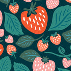Strawberry Fields - Teal Green & Red Coffee Mug Gallery Image 2
