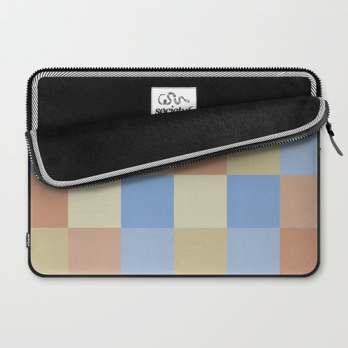Bold Muted Checks Pattern - Large VII Laptop Sleeve Gallery Image 2