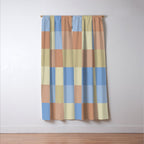 Bold Muted Checks Pattern - Large VII Window Curtain Gallery Image 3
