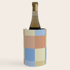 Bold Muted Checks Pattern - Large VII Wine Chiller Gallery Image 1