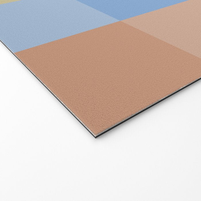 Bold Muted Checks Pattern - Large VII Welcome Mat Gallery Image 2
