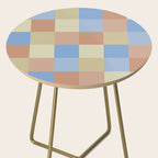 Bold Muted Checks Pattern - Large VII Side Table Gallery Image 2