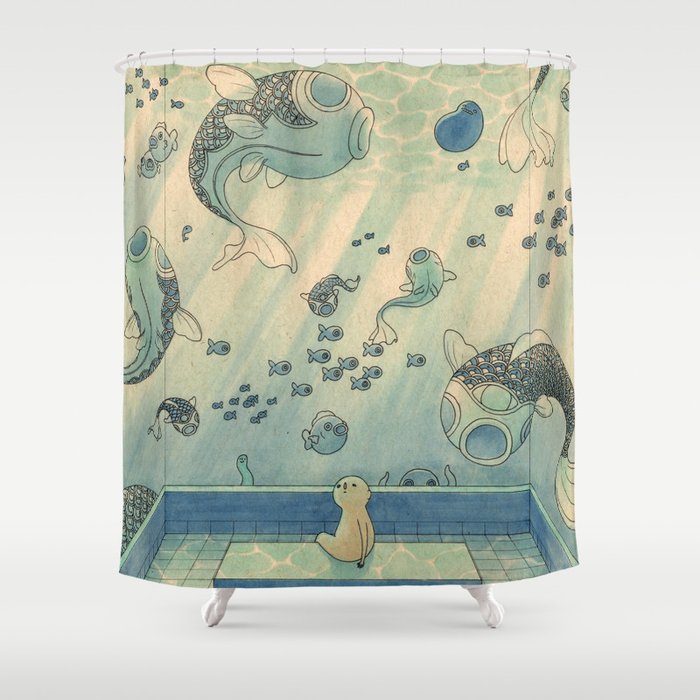 Blue Hours Shower Curtain Gallery Image 1