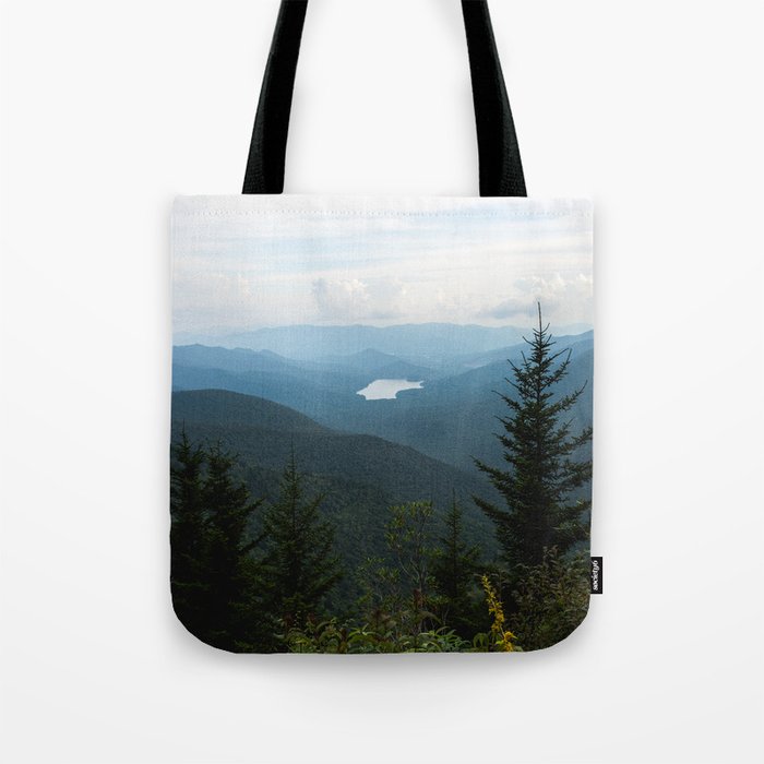 Smoky Mountain National Park -  Mountain Lake Landscape Tote Bag Gallery Image 1