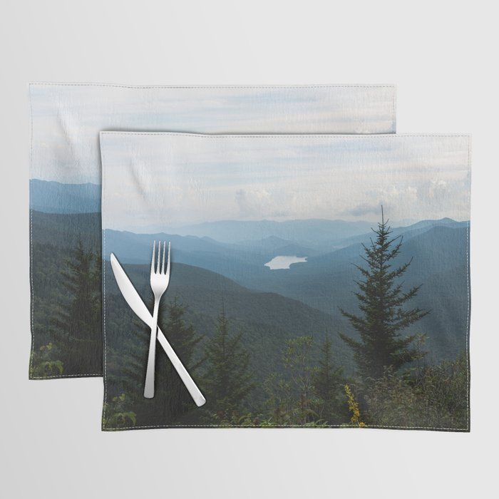 Smoky Mountain National Park -  Mountain Lake Landscape Placemat Gallery Image 1